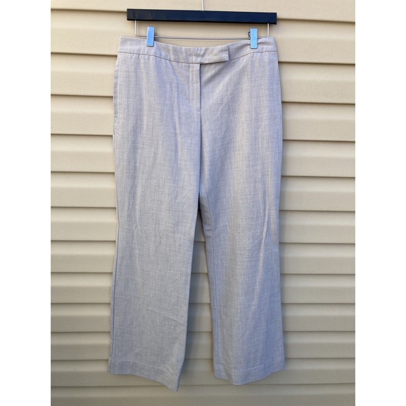 Issac Mizrahi forTarget Women Pants 8 Light Gray Mid Rise Bootcut Career Trouser - Picture 1 of 16